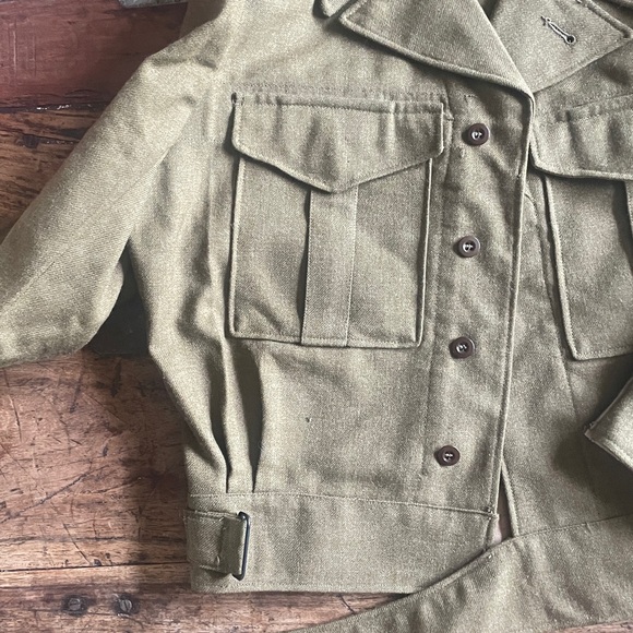 Vintage 1952 Bomber Jacket Olive Green Men's Military Jacket - Picture 5 of 14
